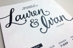 Lauren & Ivan's Wedding Program
