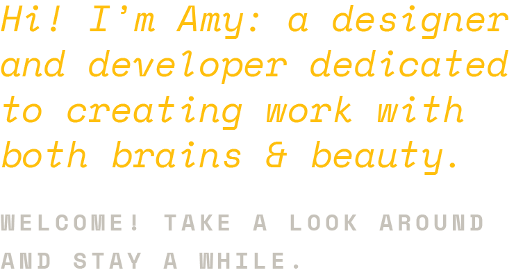 Amy Drew Designer & Developer