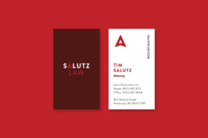 Salutz Law Business Card Design